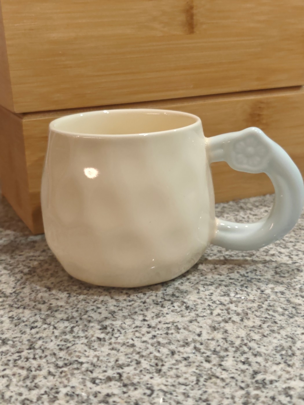 Textured Cream Mug